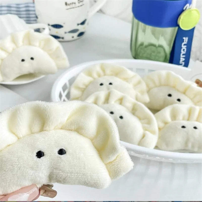 Cute Dumpling Plushie Keyring ✨ Soft & Squishy Mini Charm for Bags & Keys! ❤️