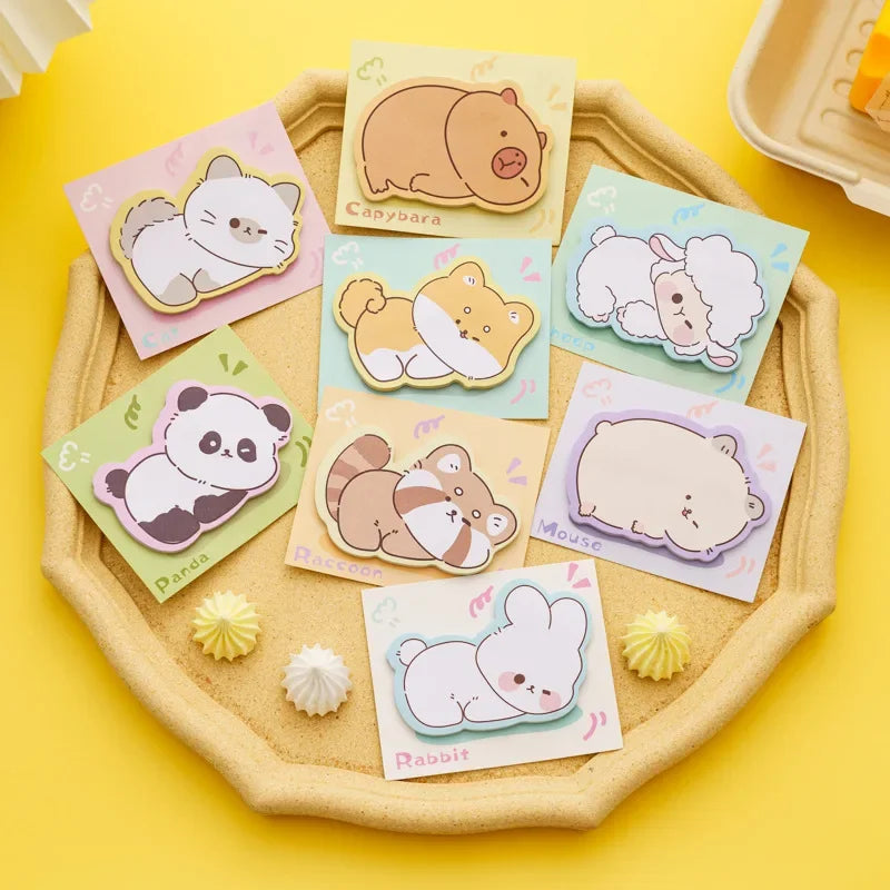  Adorable Animal Memo Pads  Cute Cartoon Sticky Notes for Fun School Supplies 