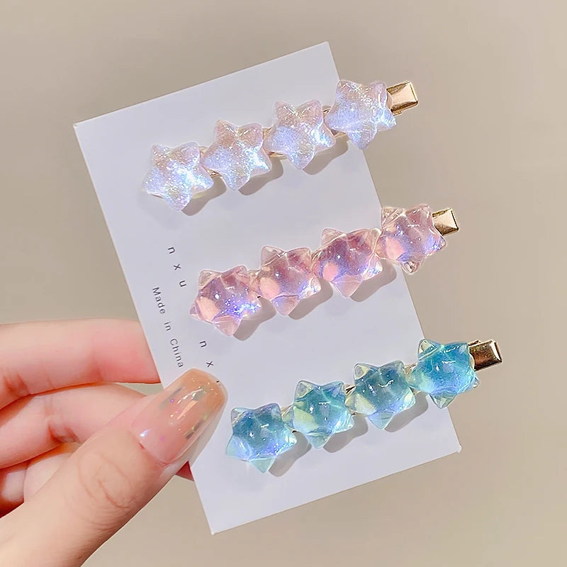 ✨ Cute & Colorful Star Hairpins for Girls Sweet Hair Clips & Accessories